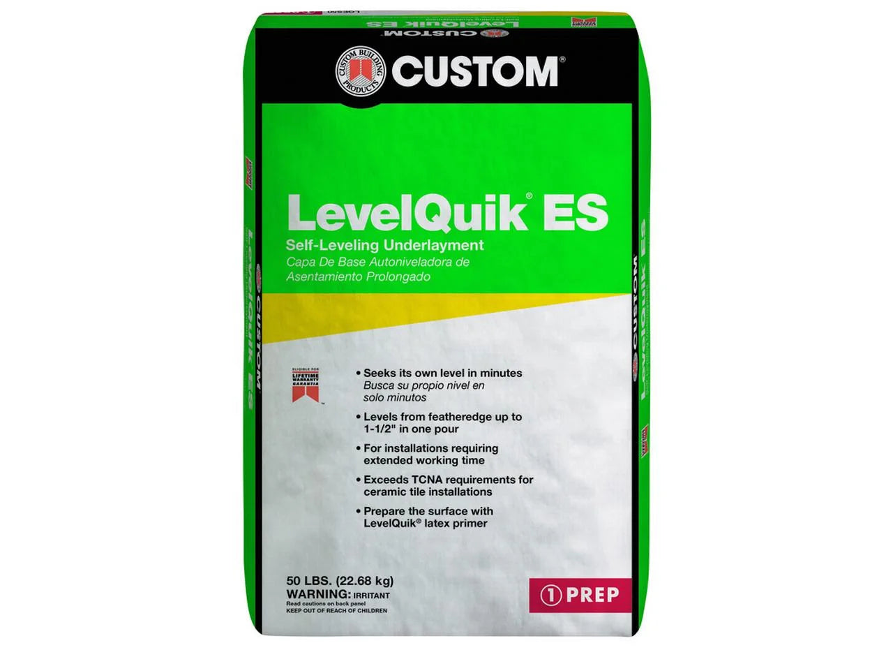 Custom Building Products LQESL50 Concrete Leveler LevelQuik 50 lb Off White