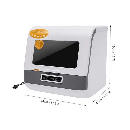 Countertop Dishwasher, Portable Compact Dishwashers, 3 Washing Programs and Air-Dry Function, Small Deep Cleaning Dishwasher for Small Apartments, Dorms and RVs