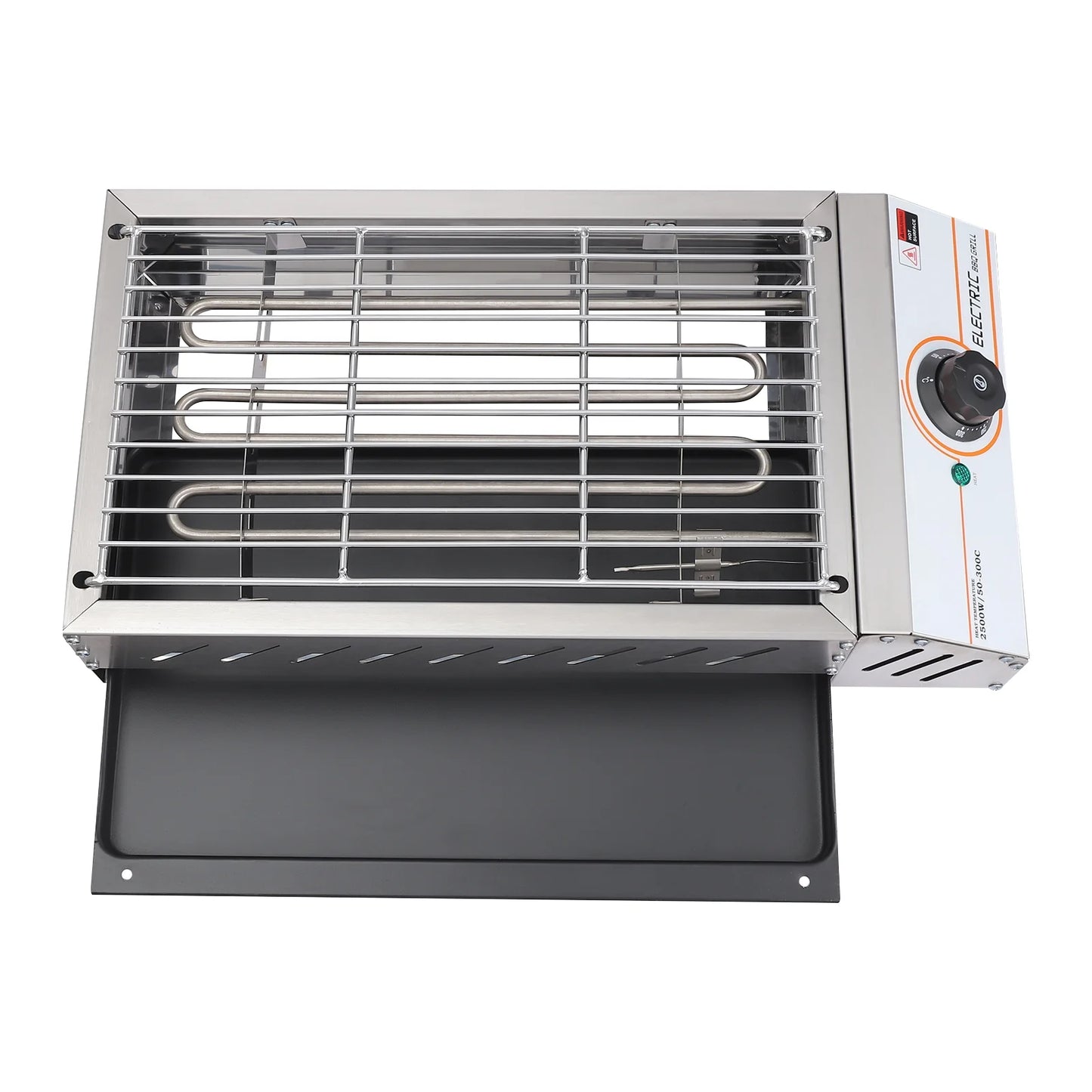 Compact Electric Griller with Adjustable Temperature, 122-572��F, Non-Stick Surface, Easy Cleaning, Perfect for Small Spaces & Countertops