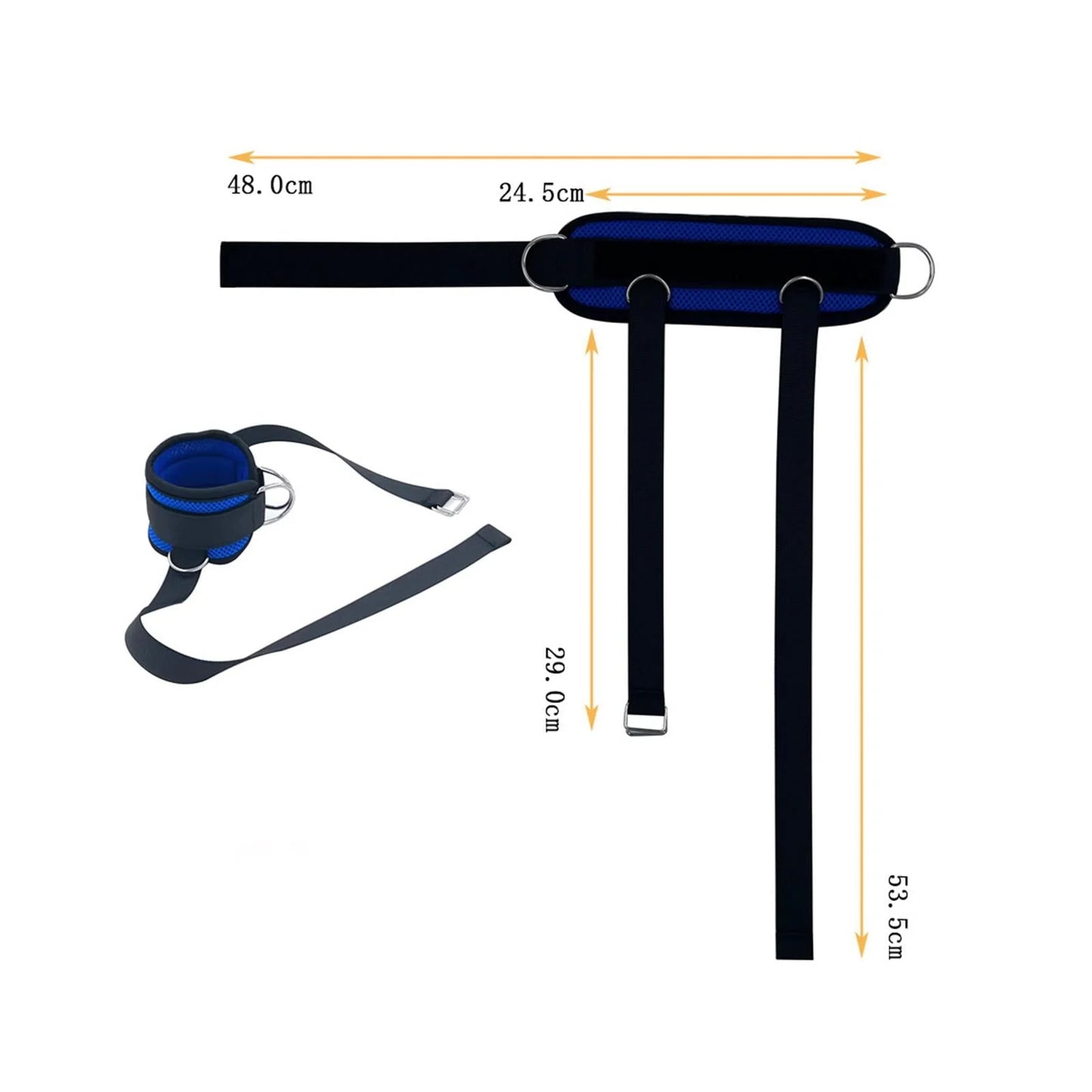 Dumbbell Ankle Strap, Dumbbell Foot Strap for Legs, Workout Glutes Padded Accessories, Bodybuilding Ankle Weight Strap, Gym Ankle Strap for Home