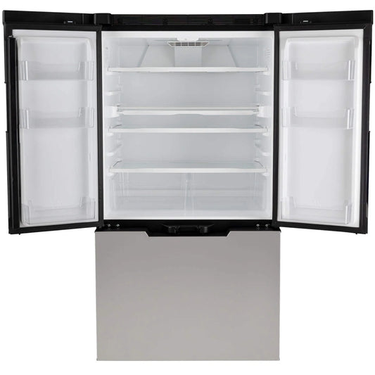 NORCOLD INC N20DCSS Polar Elite N20DC Stainless Steel DC Compressor RV Refrigerator with French Doors - 20 cu. ft.
