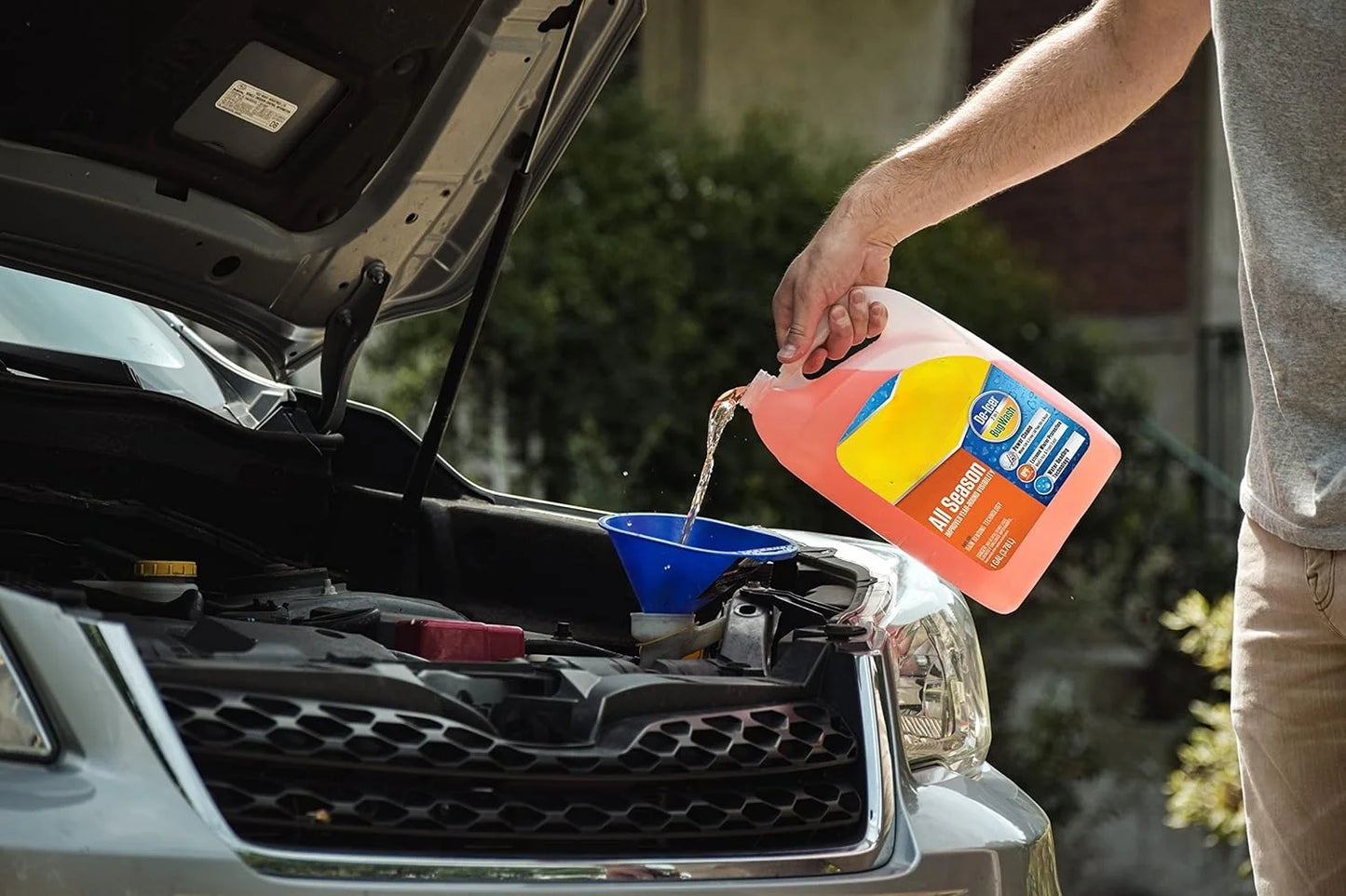 6-Pack 1-Gallon 3-in-1 Windshield Washer Fluid, All-Season Formula for Cleaning, Defrosting, and Protecting Car, Truck, and Vehicle Windshields