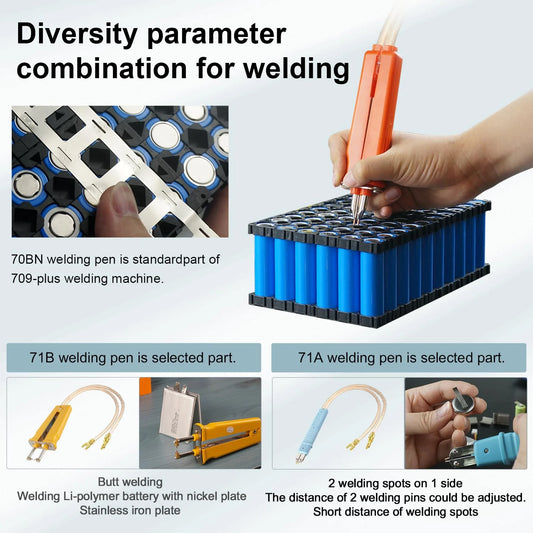 Sunkko 709Plus Battery Spot Welder Transformer Pulse Spot Welding Machine, Portable Multifunctional Battery Welding Equipment for 18650 14500 Lithium Battery Pack Building