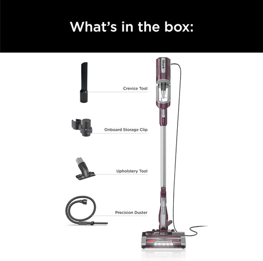 Restored Shark HZ702 Ultralight PetPro Corded Stick Vacuum with PowerFins HairPro Odor Neutralizer Technology, Pine Green, 0.37 L Capacity Self Cleaning Brushroll & Odor Neutralizer Technology (Refurbished)