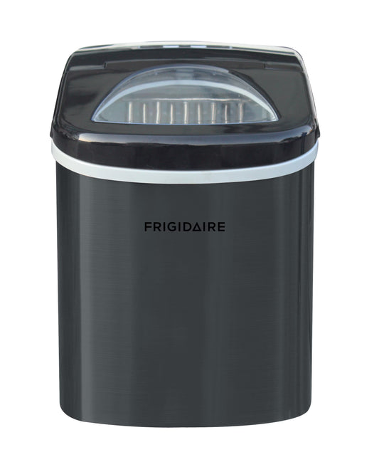 Frigidaire Portable Self Cleaning Ice Maker, Black Stainless Steel, (EFIC117-Ssblack_Sc)