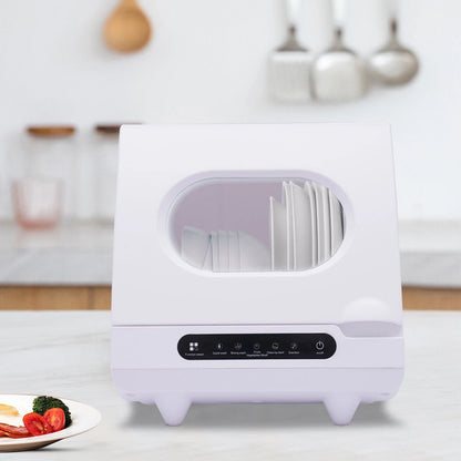 110V 1200W Portable Countertop Dishwasher with 12 Water Outlets and 360?�� Spraying Cleaning 15.74*15.74*17.71in for Homes, Apartments, Dormitories