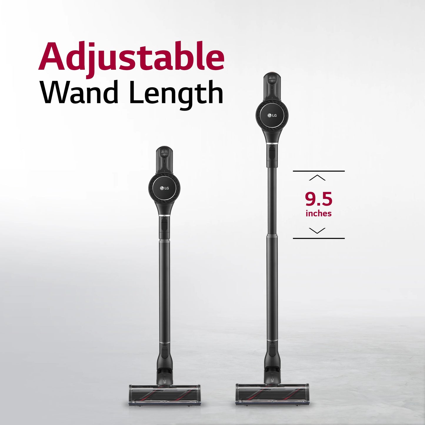 LG Cord Zero A9 Cordless Stick Vacuum Cleaner - A916BM (Refurbished / Restored), Lightweight, Powerful Suction, Pet Hair, Hard Floor, Carpet, HEPA Filter, Self-Cleaning Brushroll, LED Headlights