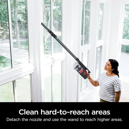 Restored Shark WZ250RD Pet Pro Cordless Stick Vacuum with PowerFins Brushroll, XL Capacity, Self-Cleaning BrushRoll, Red (Certified)(Refurbished)