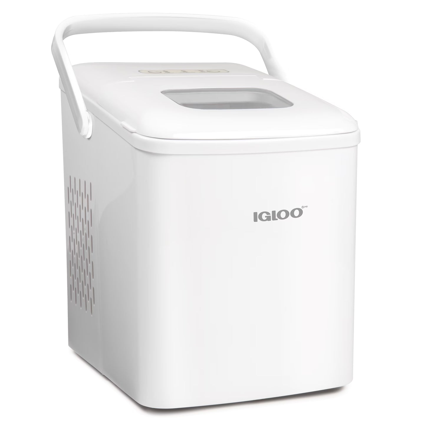 Igloo Handled Automatic Ice Machine Self Cleaning Countertop Ice Maker with Scoop, Aqua