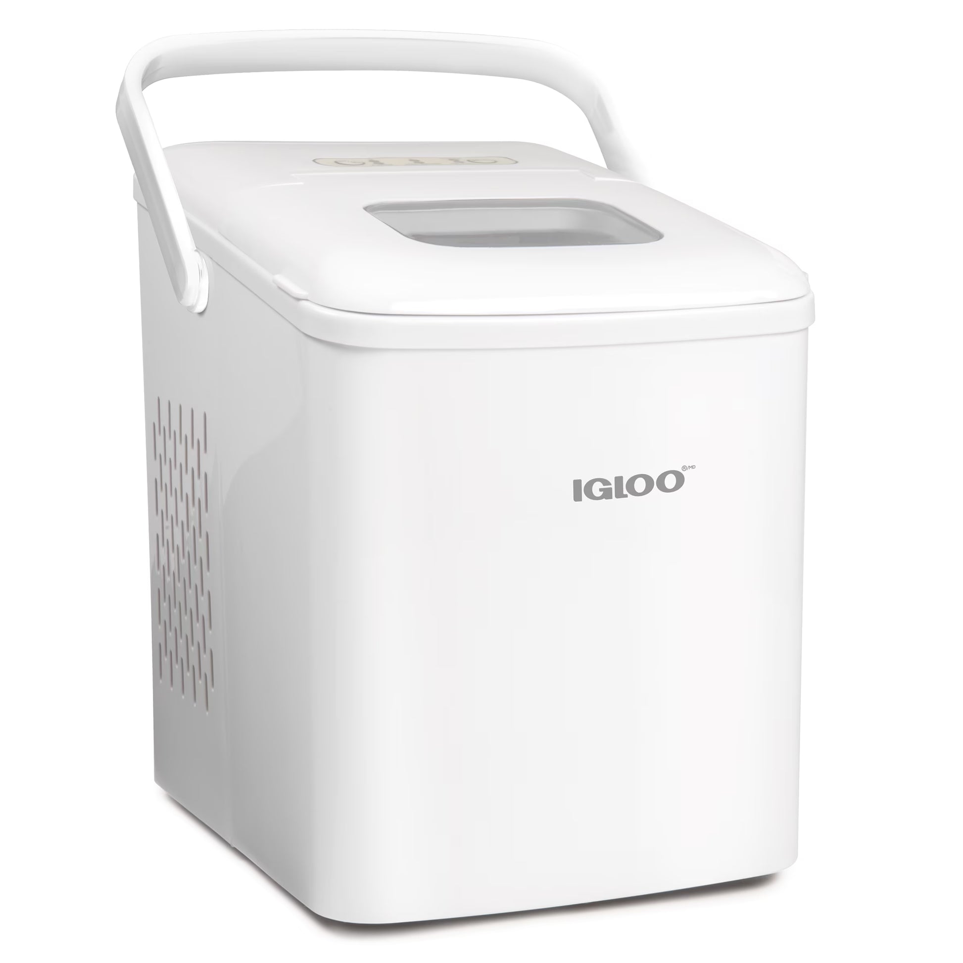 Igloo Handled Automatic Ice Machine Self Cleaning Countertop Ice Maker with Scoop, Aqua