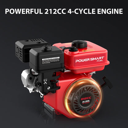 PowerSmart Gas Pressure Washer, 212cc, 3400PSI, 2.5GPM, 10-inch Wheel, for Cars/ Fences Cleaning