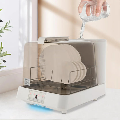 Portable Mini Dishwasher, Countertop Dishwasher, Transparent Design, with 360?�� Rotating Nozzle and Multiple Cleaning Modes, Automatic Dishwashing, for Apartments, Dormitories, and RVs