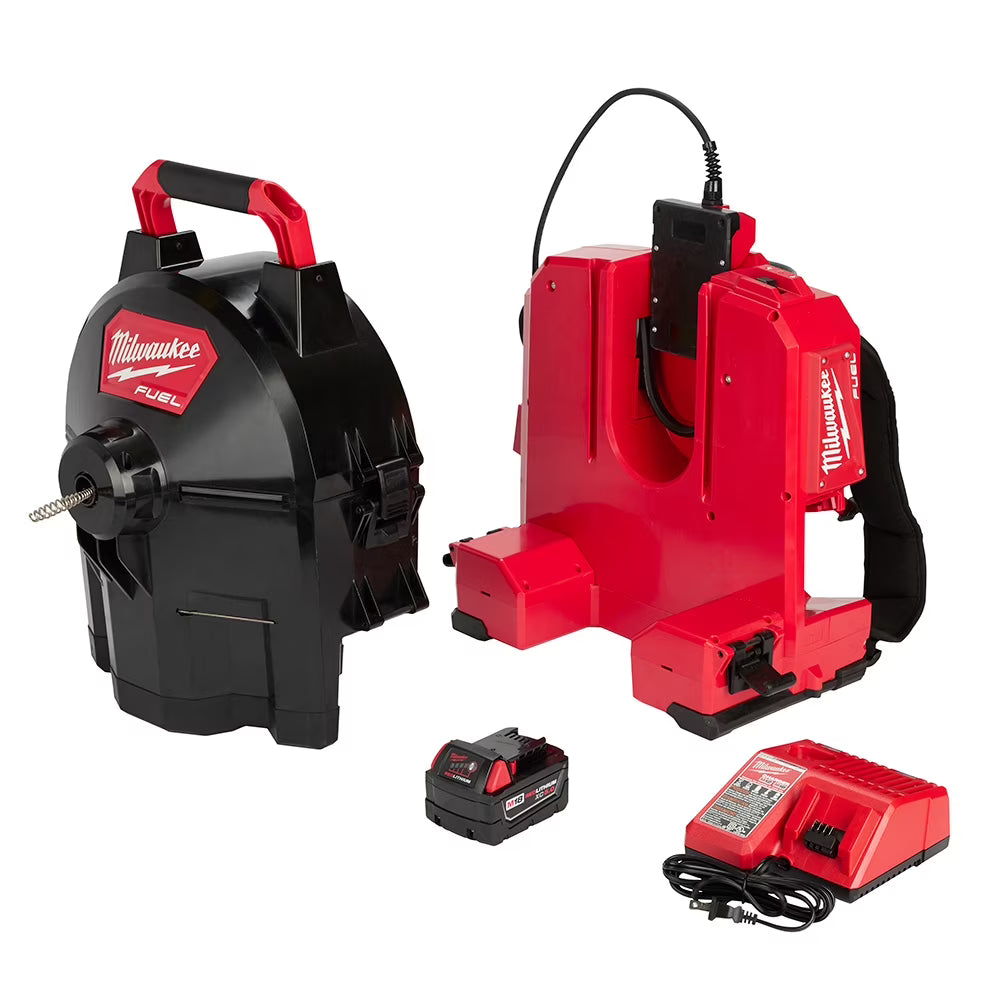 Milwaukee Brushless Cordless Drain Cleaning 5/16" Switch Pack Sectional Drum Kit