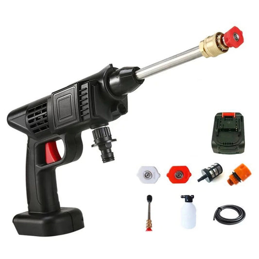 Aumotop Cordless Pressure Washer, 24V Portable Pressure Cleaner with 2 Adjustable Nozzles, Electric Handheld High Power Washer for Car, Fence, Floor Cleaning, Watering