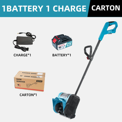 Cordless Electric Snow Shovel&Snow Thrower-Rechargeable Lithium Battery Powered Push-Type Snow Blower for Driveway&Sidewalk Cleaning, Lightweight Winter Snow Removal Tool