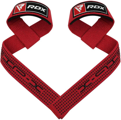 RDX Weight Lifting Straps, Deadlifting Powerlifting, 60CM Anti Slip Hand Bar Grip, 5MM Neoprene Wrist Support, Bodybuilding Workout Heavy Duty Weightlifting, Soft Cotton, Strength Training Gym Fitness