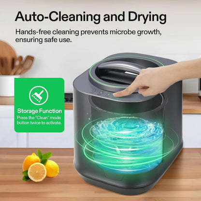 VIVOSUN 4L Electric Composter for Kitchen Indoor, Smart Compost Machine for Countertop, Odorless/Auto-Cleaning/3 Modes/Intelligent LED Display, Mill Composter Kitchen Bin Food Recycler, Black