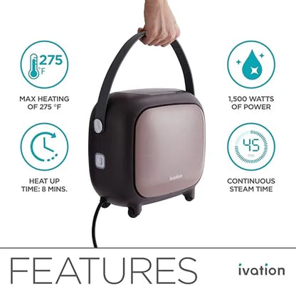 Steam Cleaner, Powerful Multipurpose Steamer w/ 18 Accessories, Chemical-Free Cleaning and Sanitizing for Floor, Tiles, Car Detailing, Wallpaper, Grout, Bed Bugs, Clothes, Curtains and Carpet