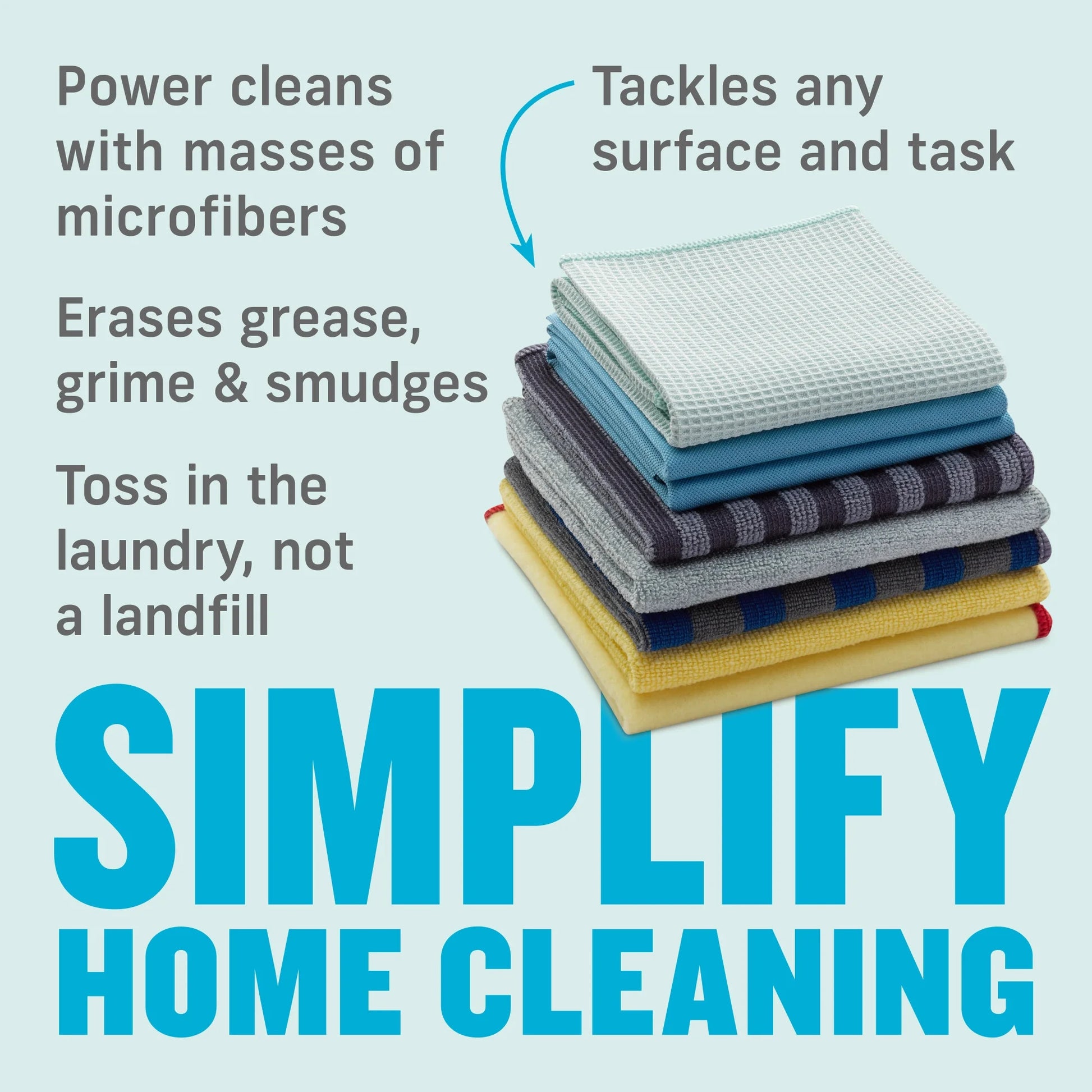 E-Cloth 13 Pcs Cleaning Supply Bundle, Premium Microfiber Cleaning Cloth & Mop