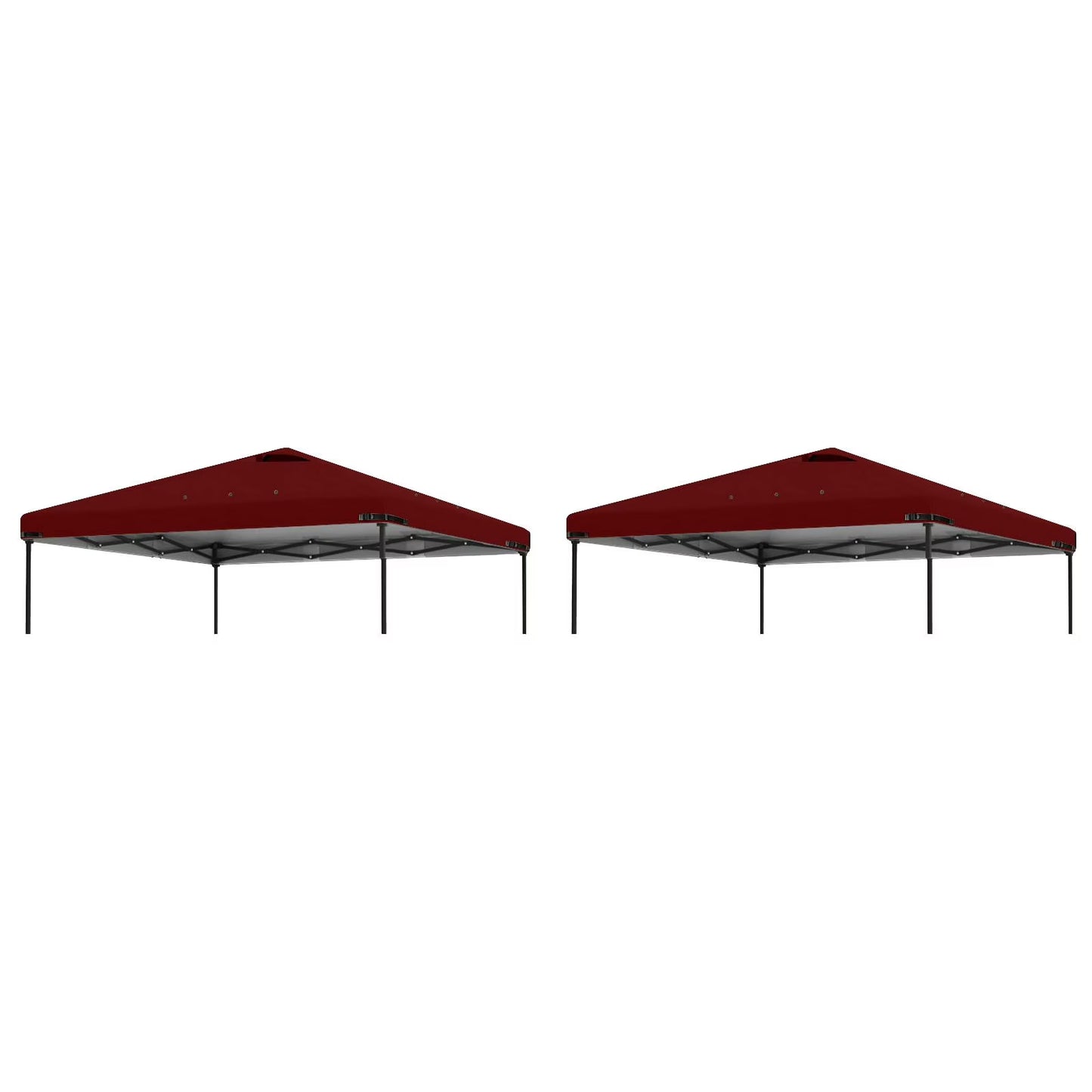 Home Decor 2Pcs 10X10Ft Replacement Cover Tier Gazebo Roof Sunshade Outdoor Cover Sunshade Patio Pavilion Protective Cover