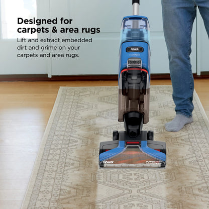 Shark? CarpetXpert? Upright Carpet & Area Rug Cleaner, Perfect for Pets, Lightweight & Powerful, Dirt, Grime, & Odor Removal, Carpet Shampooer, Cleaning Solution, Blue, EX121BRN