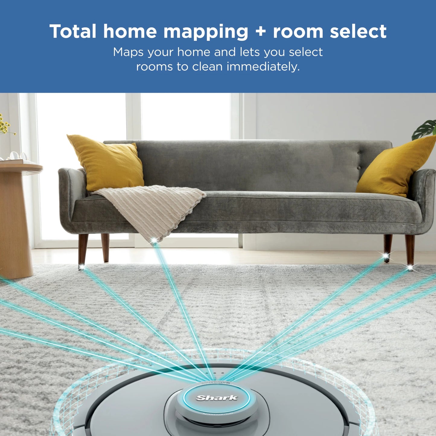 Shark IQ Robot Vacuum, Multi-Surface Carpets & Hard Floor Cleaning, Precision Home Mapping