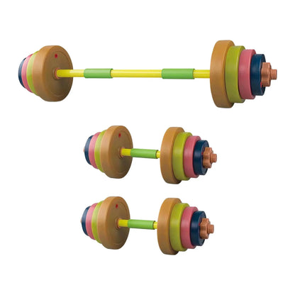 Almencla Kids Toys Dumbbells Children Barbell Bodybuilding Adjustable Weight Gym Toys Light Colors