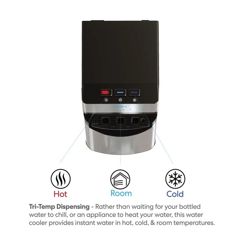 Brio 500 Series Self-Cleaning Stainless Steel Water Dispenser: Hot, Cold, and Room Temperature
