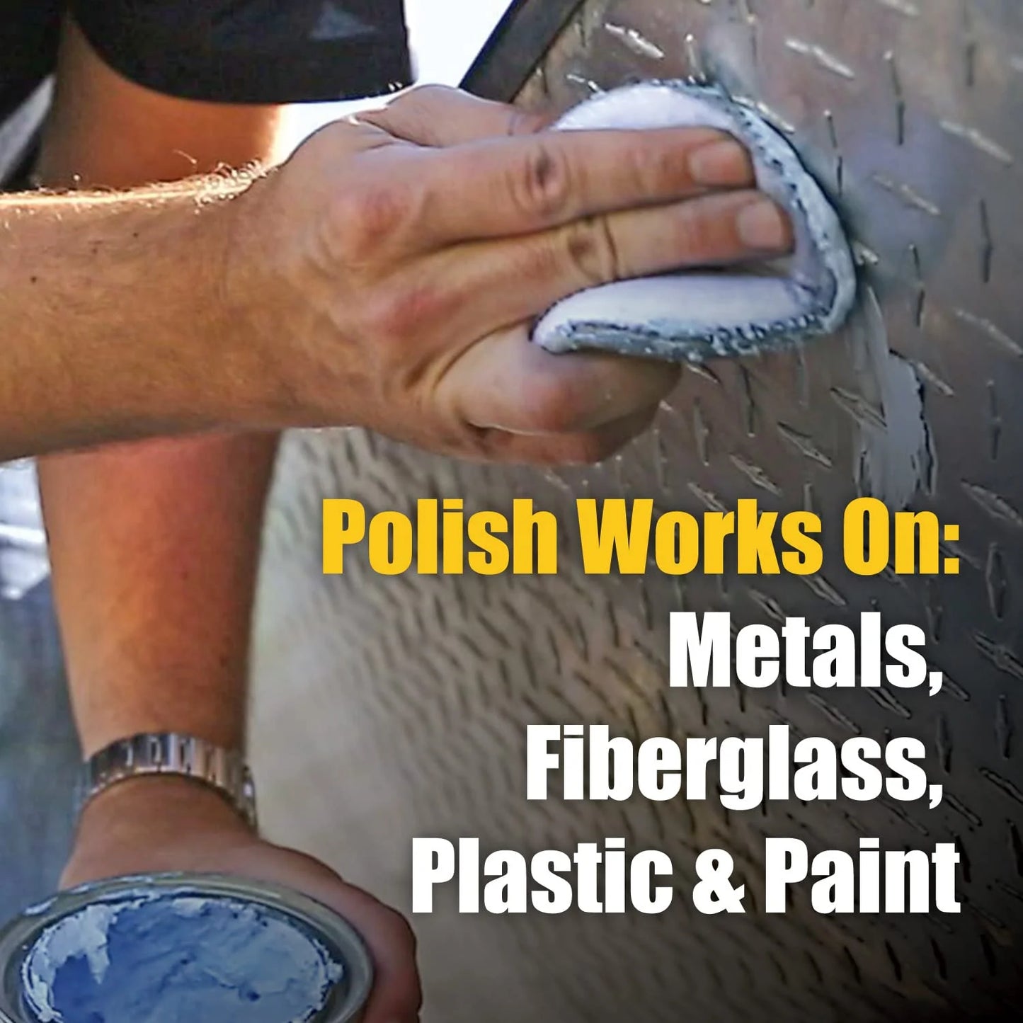 Flitz Car Buffing Kit (Basic) - USA-Made Car Care Kits for Vehicles - Includes 1lb Polish, 5" Buff Ball & 4 Microfiber Cleaning Cloths - Car Polishers and Buffers Kit to Remove Rust, Oxidation, & Mor