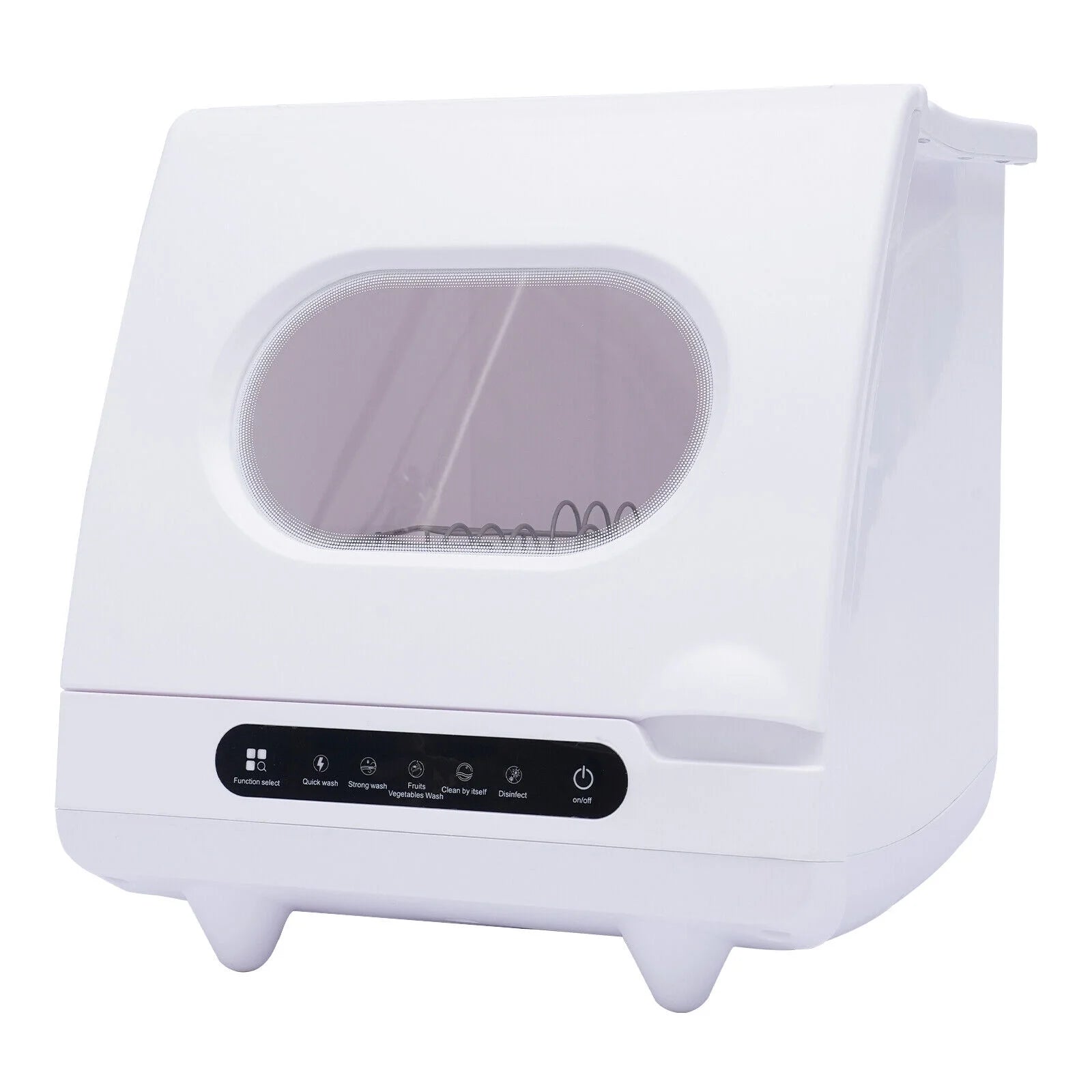 1200W Portable Countertop Mini Dishwasher Dish Washing Machine 5 Washing Program for cleaning dishes, vegetables, fruits