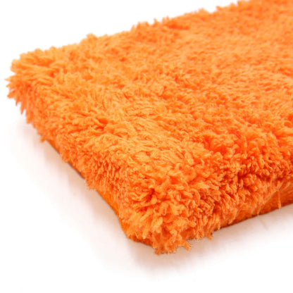 Unique Bargains Orange Microfiber Chenille Car Wash Brush Sponge Pad Cleaning Polishing Tool