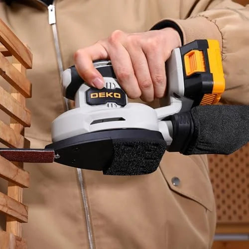 Cordless Detail Sander: Multi-Function Mouse Sander Electric Sander Tool Palm Sanders with Dust Collector, 3 Additional Attachments&12pcs Sandpapers for Home Decoration