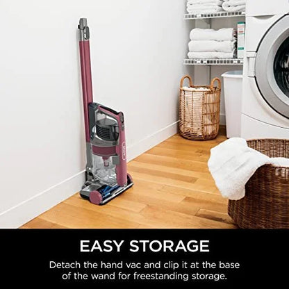 Shark Anti-Allergen Cordless Stick Vacuum with Self-Cleaning Brushroll, PowerFins, Removable Handheld Tools, 40 min runtime, Red, .34-Quart