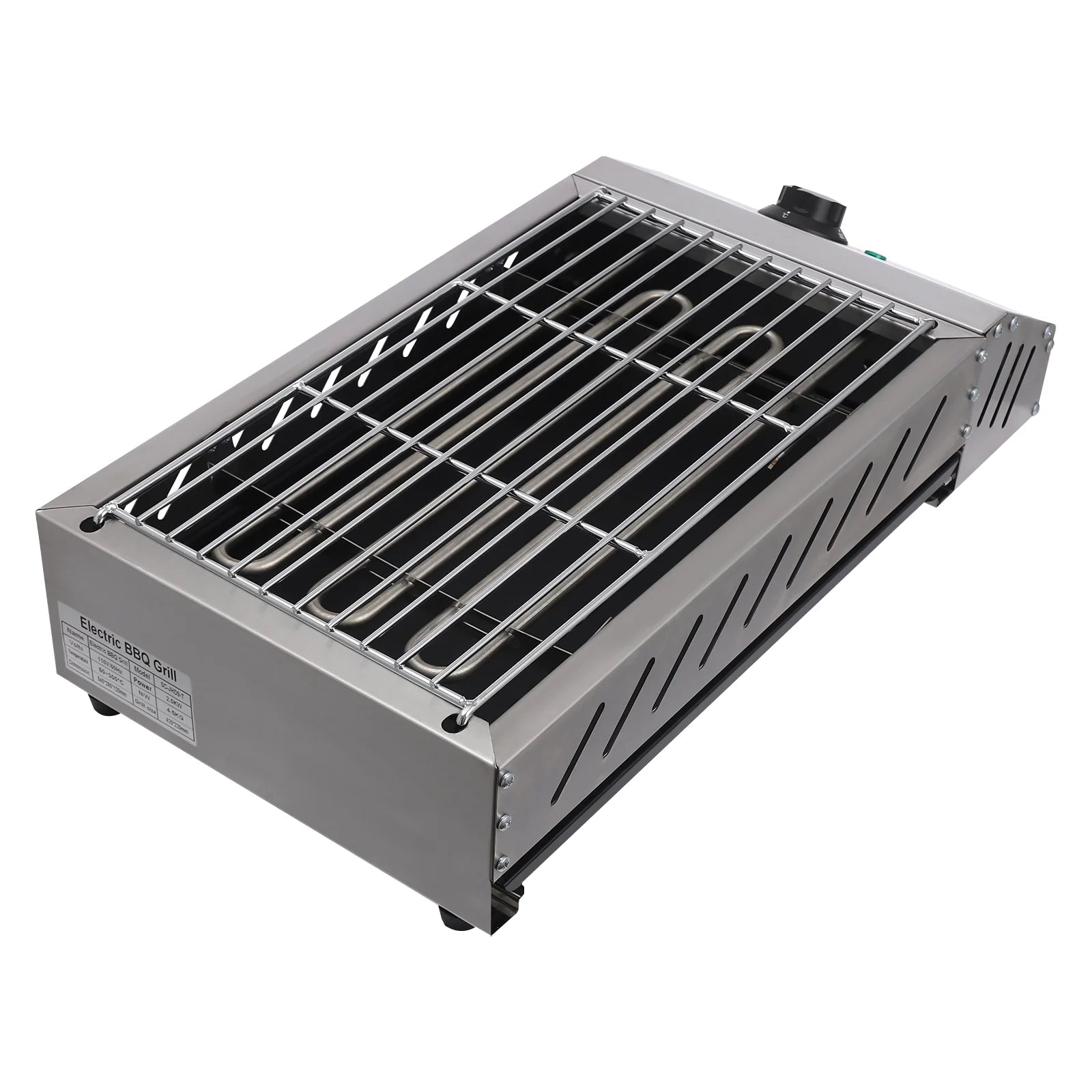 Compact Electric Griller with Adjustable Temperature, 122-572��F, Non-Stick Surface, Easy Cleaning, Perfect for Small Spaces & Countertops