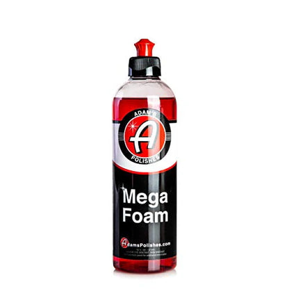 Adam’s Mega Foam 16oz - pH Best Car Wash Soap For Foam Cannon, Pressure Washer or Foam Gun | Concentrated Car Detailing & Cleaning Detergent Soap | Won't Strip Car Wax or Ceramic Coating