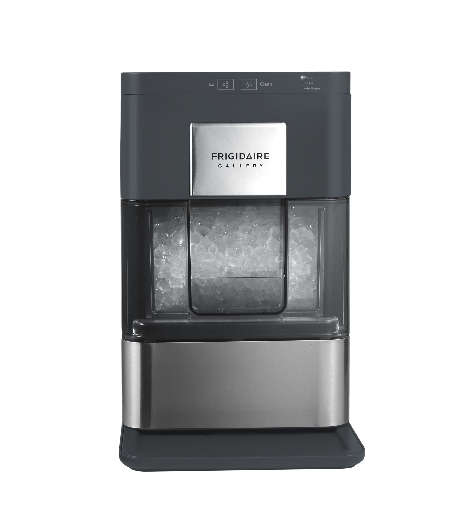 Frigidaire Nugget Ice Maker EFIC256, Countertop Nugget Ice Machine with Transparent Window, Nugget Ice Maker with 44 lbs. Capacity, Auto Self Cleaning Ice Maker Machine, Black