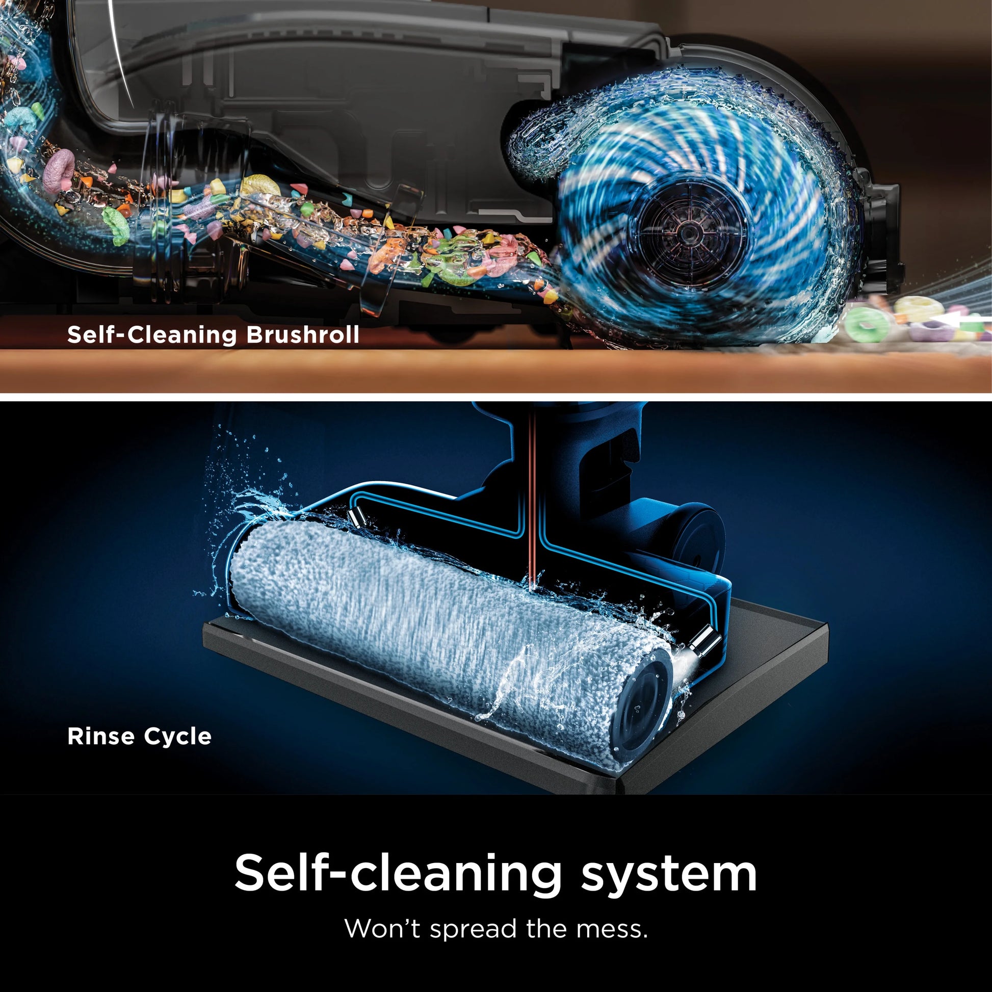 Shark HydroVac MessMaster 3-in-1 Vacuum Cordless Mop w/ Self-Cleaning, Stain Boost 12oz Formula, WD260