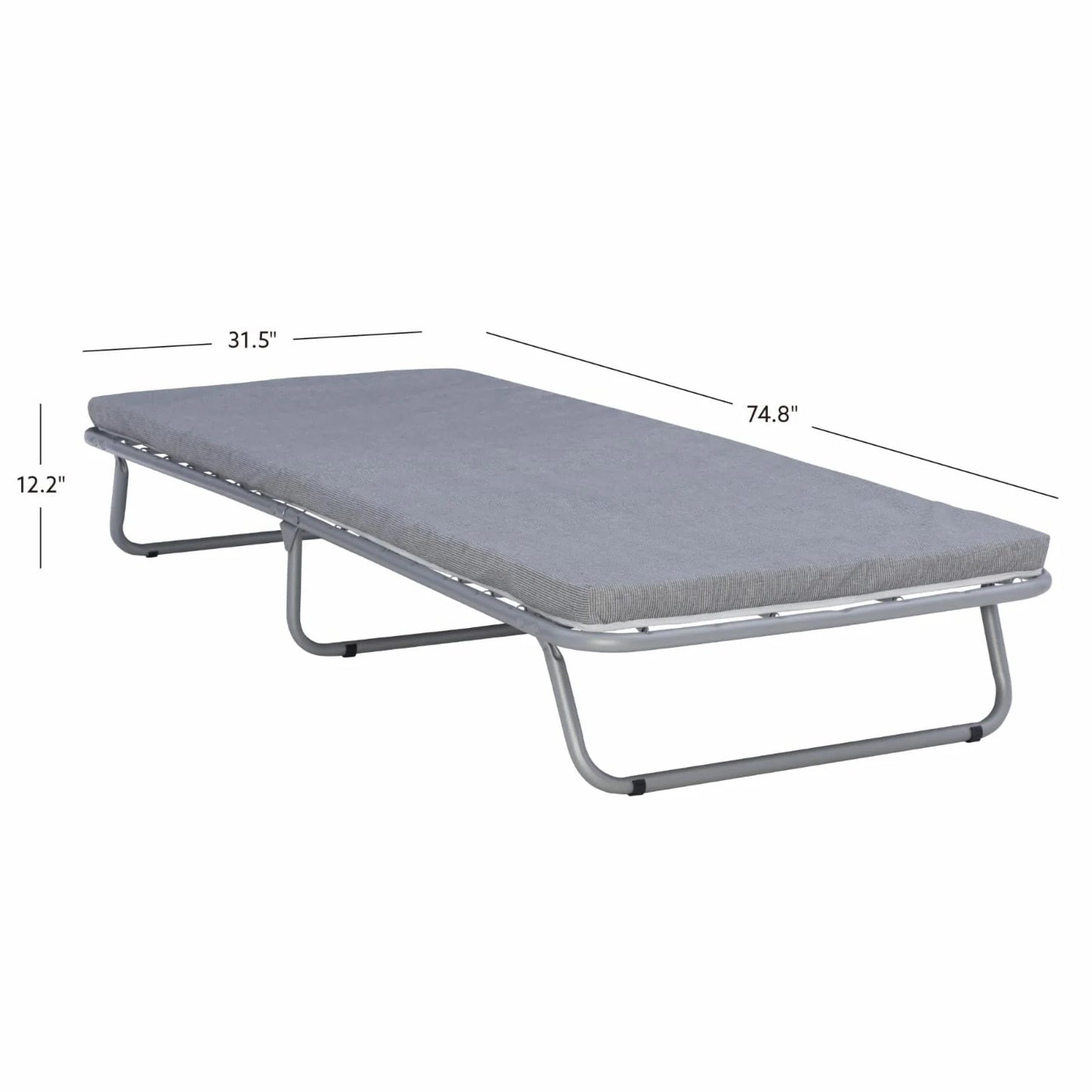 Linon Home Decor FDB533FLDAS 12.20 x 31.50 x 74.80 in. Doxon Folding Bed