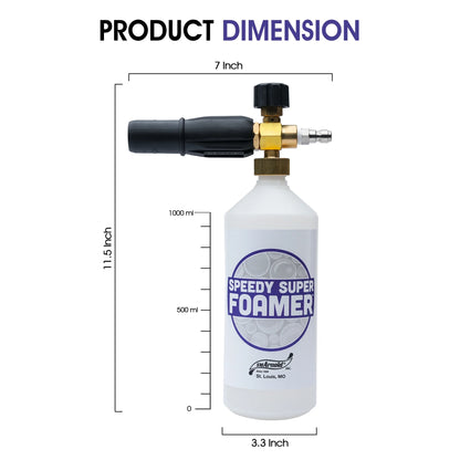 SM Arnold SPEEDY SUPER FOAMER Foam Cannon Soap Sprayer for Car Wash, Patio & House Cleaning | Multi-Purpose Sprayer Cleaner Cannister for Pressure Washer | For Automotives, Home, Garage, Boats & More
