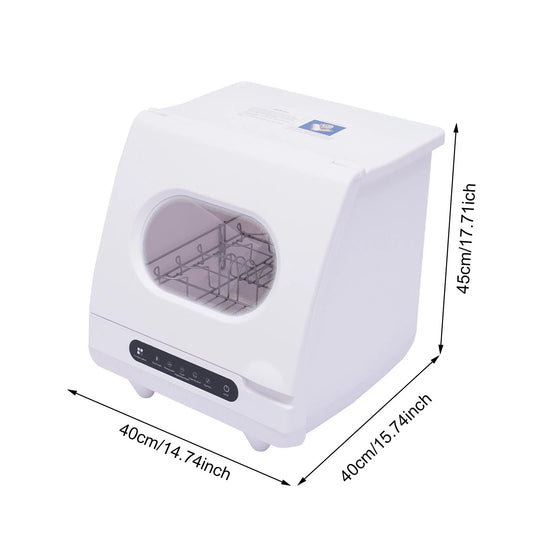 1200W Portable Countertop Mini Dishwasher Dish Washing Machine 5 Washing Program for cleaning dishes, vegetables, fruits