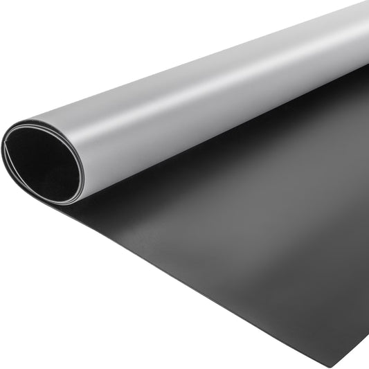 VEVORbrand Dance Floor Roll Portable 6.6 x 15.7 ft Practice Dance Floor 1.5mm Thickness PVC Dance Flooring Dance Floor Grey/Black Roll out Non-slide & Wearproof Dance Floor Easy Cleaning for Ballet