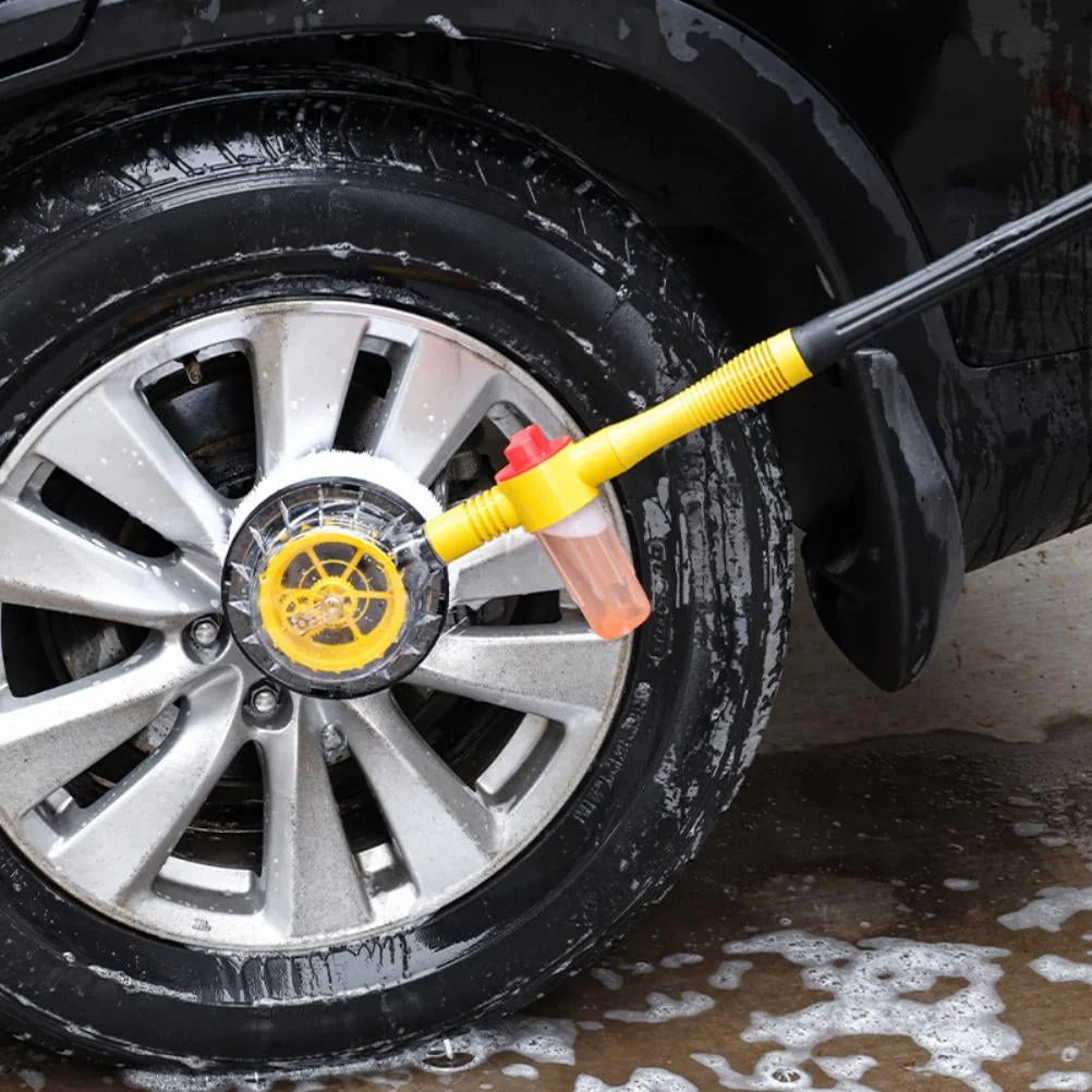 Car Wash Cleaning Kit Chenille Microfiber Wash Mop 360 Degree Automatic Rotation Car Wash Tool for Windshield Windows Doors