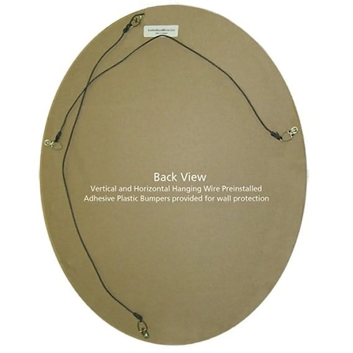 OVALCREST Oval Beveled Wall Mirror for Home Decor - Philadelphia Style