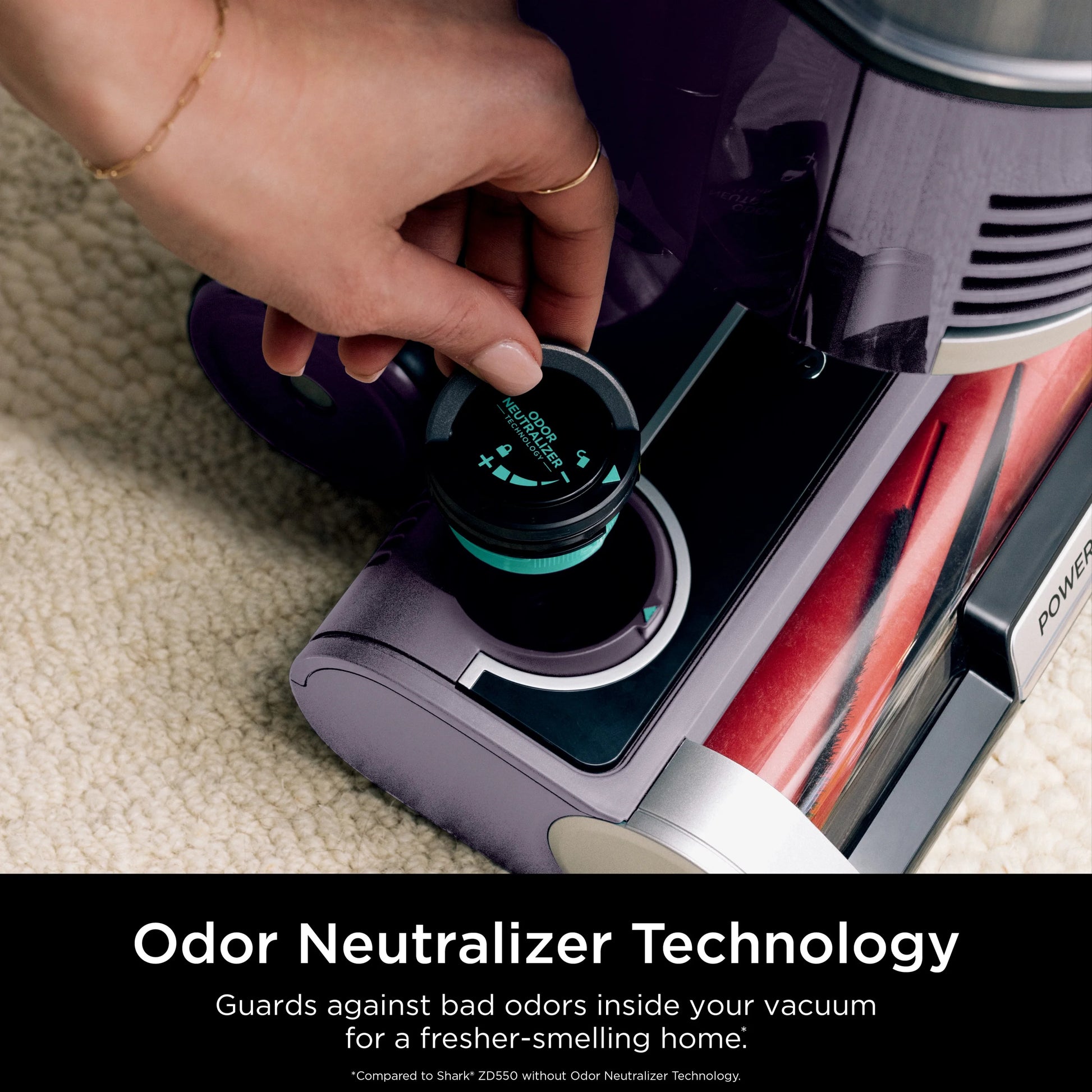 Shark Upright Vacuum, Lift-Away, Pet Friendly, Bagless, PowerFins HairPro & Odor Neutralizer Technology, Hard Floor and Carpet, Self Cleaning Brushroll, Anti Allergen &Swivel Steering , ZD550, Purple