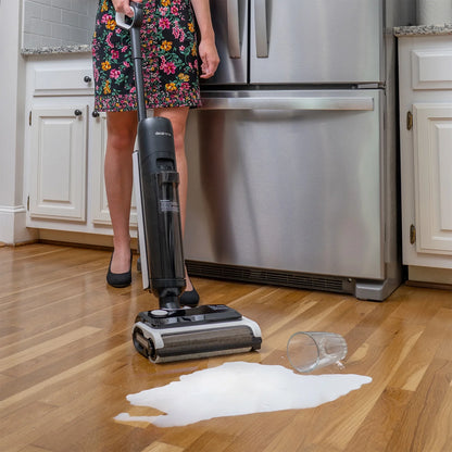 Deco Home 220W Wet/Dry All-in-One Vacuum and Hard Floor Cleaner, Cordless Battery with Self-Cleaning Charging Dock