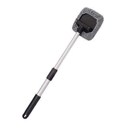 Lingouzi Car Cleaning Brush,extendable Windshield Cleaning Tool, Strong Absorbent Car Window Cleaner with 2 Pcs Washable Pads , Multifunctional Use Windshield Cleaner Tool Kit