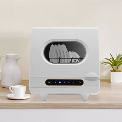 1200W mini Portable Countertop Dishwasher 360�� Rotating Deep Cleaning Dishwasher