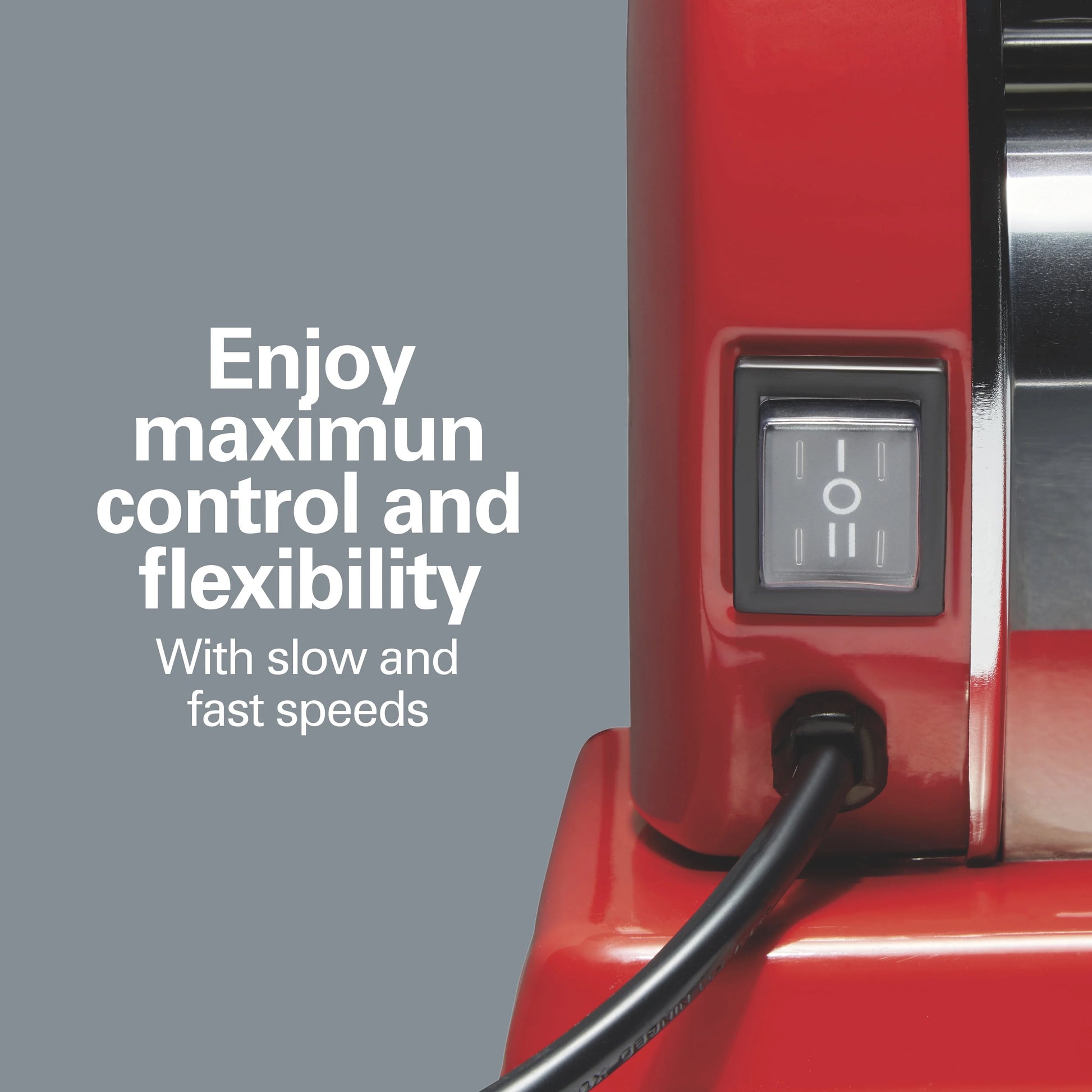 Hamilton Beach Electric Pasta Maker & Noodle Machine with 9 Adjustable Thickness Settings, Includes Spaghetti & Fettucine Cutter, Cutting Wheel, Cleaning Brush, Red