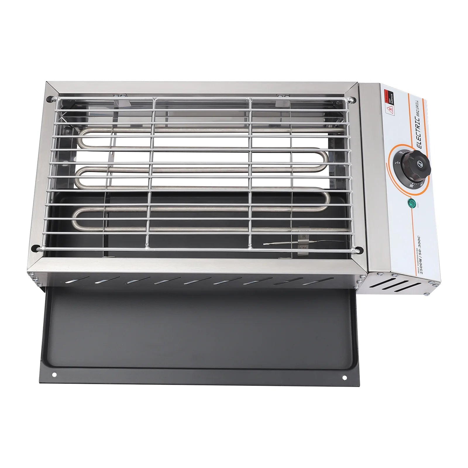 Compact Electric Griller with Adjustable Temperature, 122-572��F, Non-Stick Surface, Easy Cleaning, Perfect for Small Spaces & Countertops