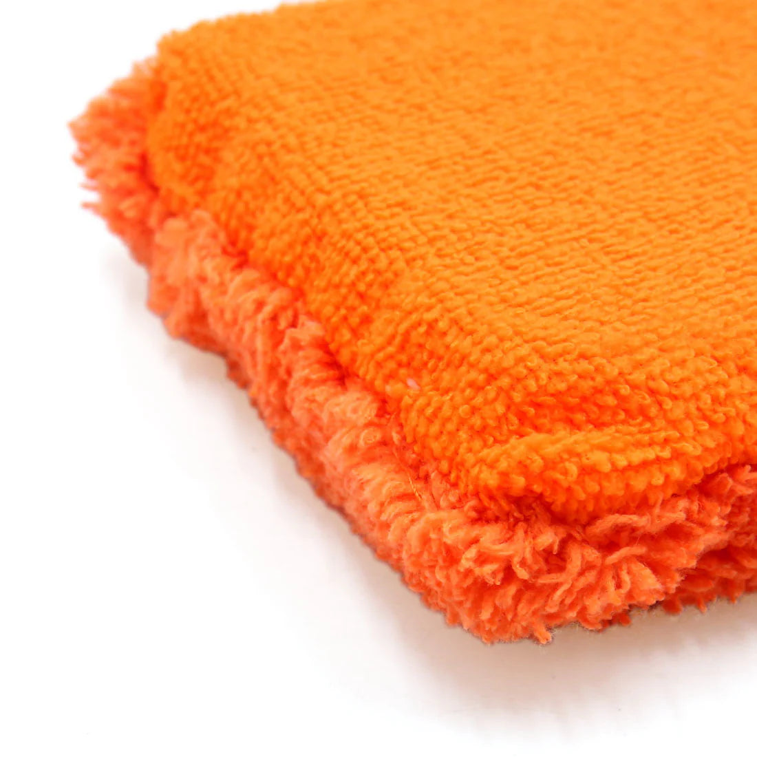 Unique Bargains Orange Microfiber Chenille Car Wash Brush Sponge Pad Cleaning Polishing Tool